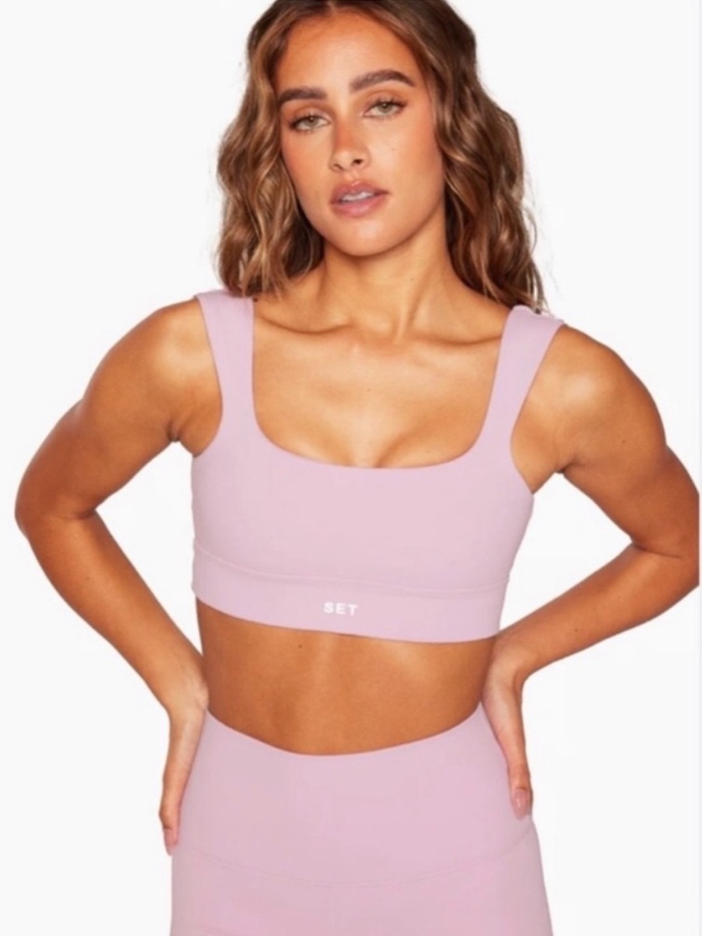 SET Active LUXFORM® Ballet Bra and Leggings Set in Cowgirl